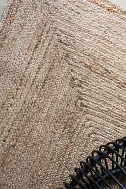 Tapis jute naturel rectangle Deco&Co L.180 x L.120 cm