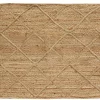 Tapis jute naturel surpiqué Croisillons 120x180 cm