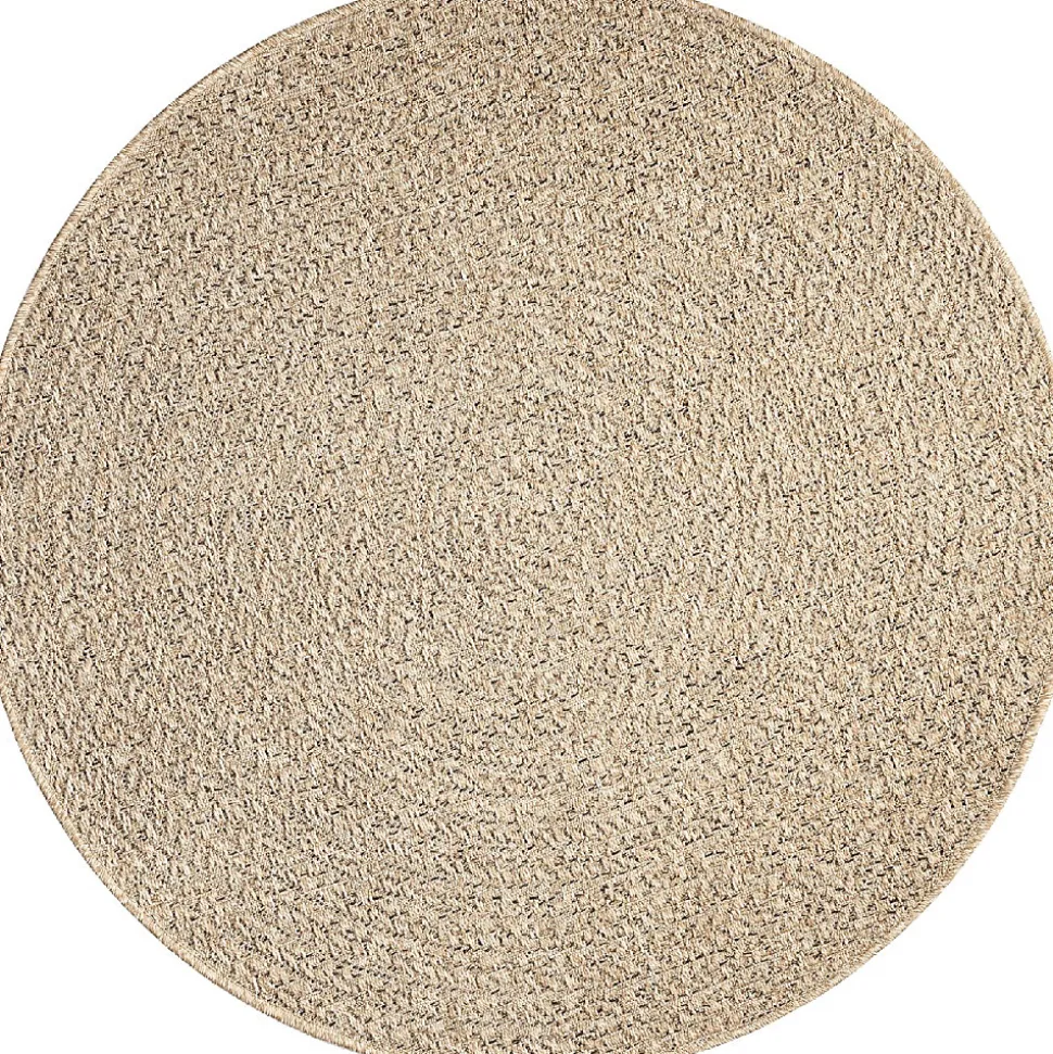 Tapis Kansas extérieur intérieur cercle - Nature - 160 x 160 cm