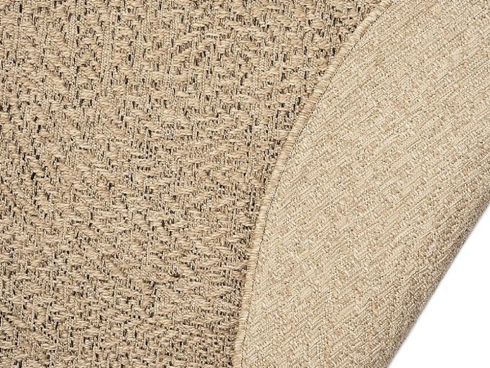 Tapis Kansas extérieur intérieur cercle - Nature - 160 x 160 cm