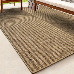 Tapis Kansas extérieur intérieur arc moderne - Nature - 120 x 170 cm