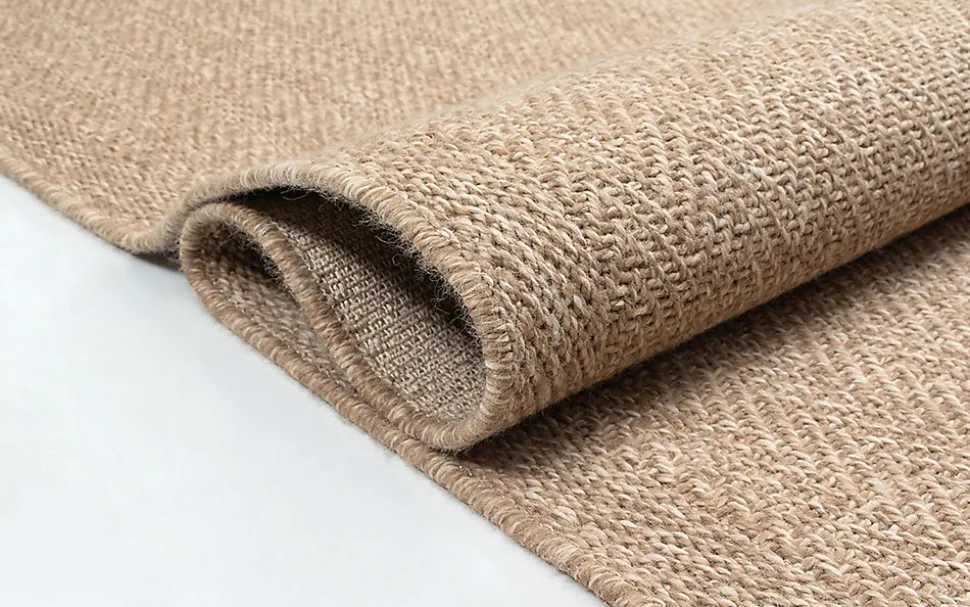 Tapis Kansas extérieur intérieur uni - Nature - 160 x 230 cm