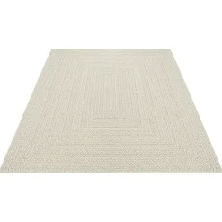 Tapis Kansas extérieur intérieur uni - Crème - 200 x 290 cm