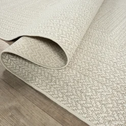 Tapis Kansas extérieur intérieur uni - Crème - 200 x 290 cm