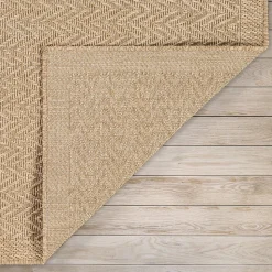 Tapis Kansas extérieur intérieur uni - Nature - 120 cm Ronde