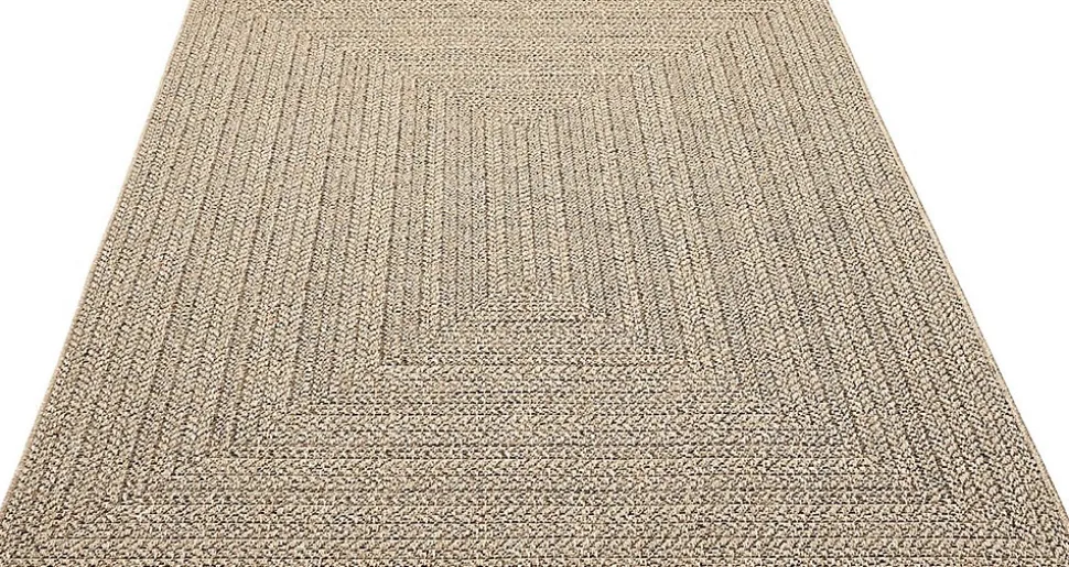 Tapis Kansas extérieur intérieur uni - Nature - 160 x 230 cm