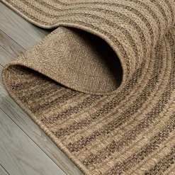 Tapis Kansas extérieur intérieur arc moderne - Nature - 80 x 250 cm