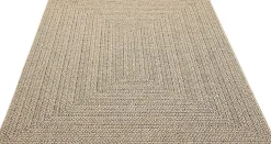 Tapis Kansas extérieur intérieur uni - Nature - 80 x 150 cm