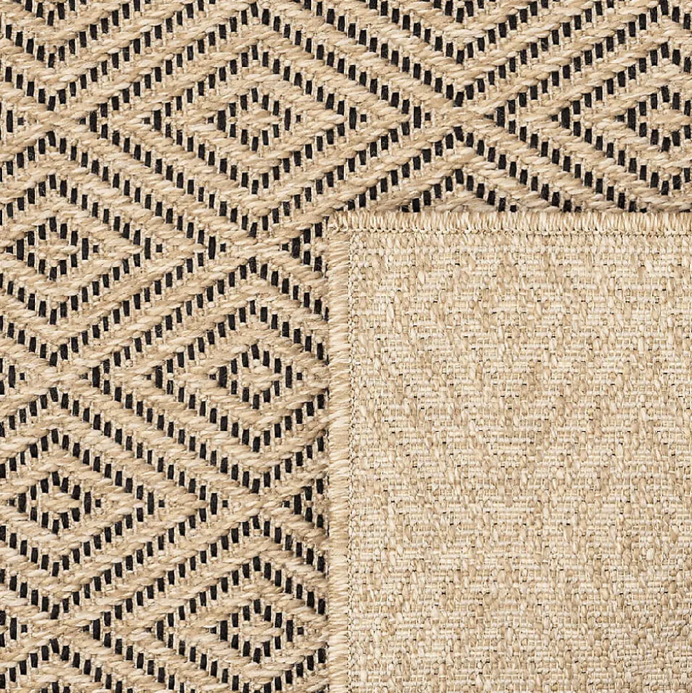 Tapis Kansas extérieur intérieur jute - Nature - 120 x 170 cm