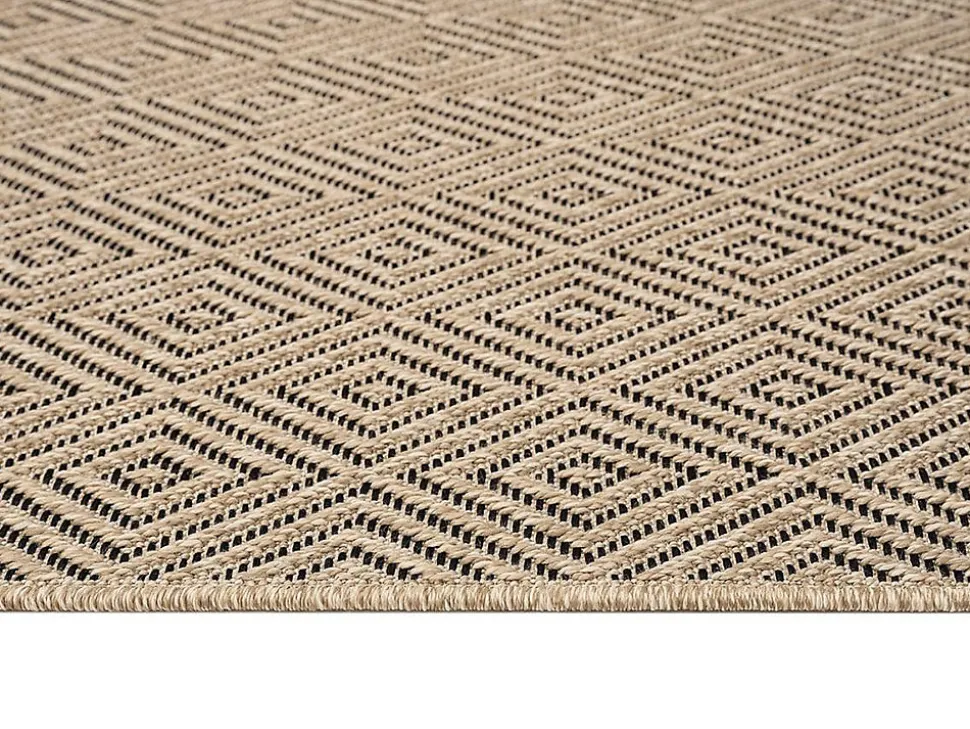 Tapis Kansas extérieur intérieur jute - Nature - 120 x 170 cm
