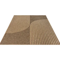 Tapis Kansas extérieur intérieur arc moderne - Nature - 60 x 90 cm