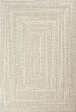 Tapis Kansas extérieur intérieur uni - Crème - 120 x 170 cm