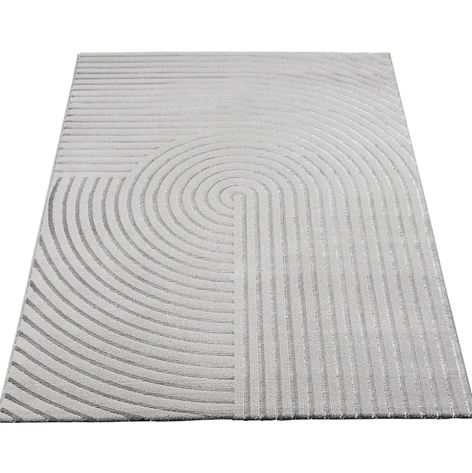 Tapis Knight 3D moderne brillants, Gris, 160 x 230 cm