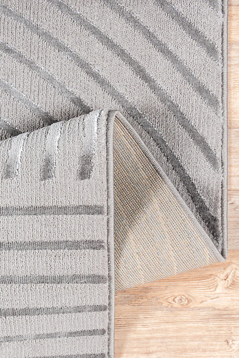 Tapis Knight 3D moderne brillants, Gris, 160 x 230 cm