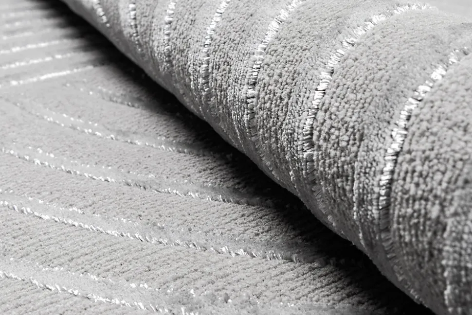 Tapis Knight 3D moderne brillants, Gris, 160 x 230 cm