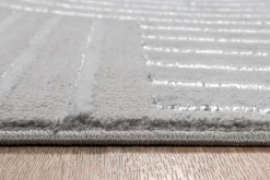 Tapis Knight 3D moderne brillants, Gris, 160 x 230 cm