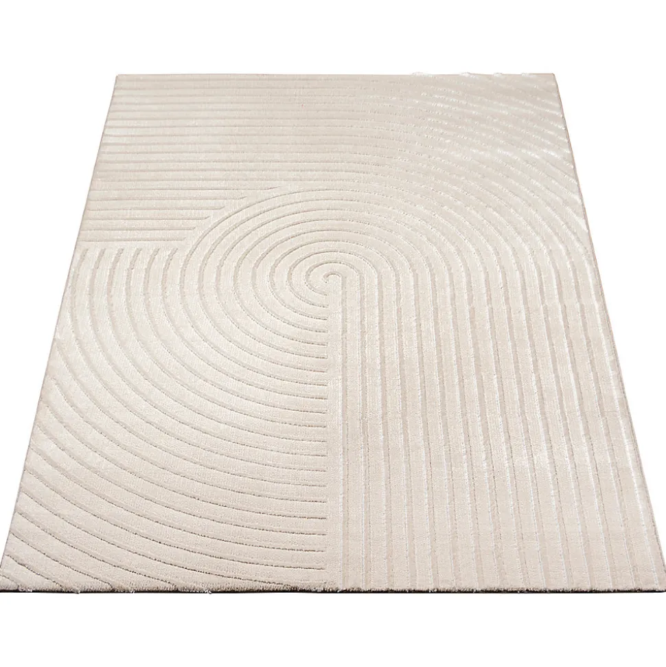 Tapis Knight 3D moderne brillants, Beige, 160 x 230 cm
