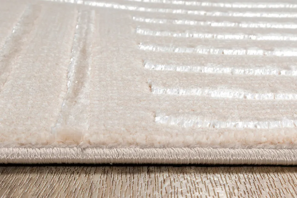 Tapis Knight 3D moderne brillants, Beige, 160 x 230 cm