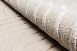 Tapis Knight 3D moderne brillants, Beige, 200 x 290 cm