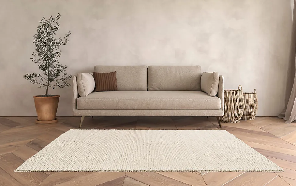 Tapis knits beige GoodHome L.230 x l.160 cm