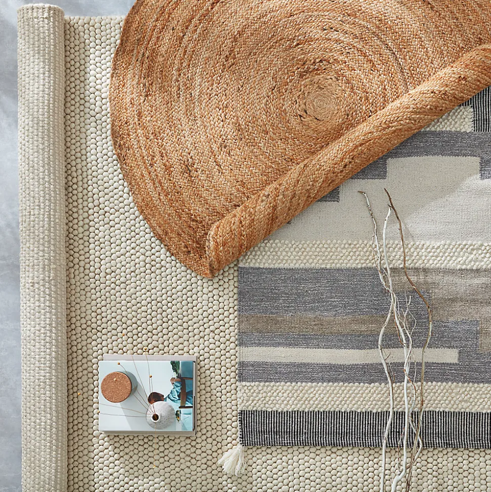 Tapis knits beige GoodHome L.230 x l.160 cm