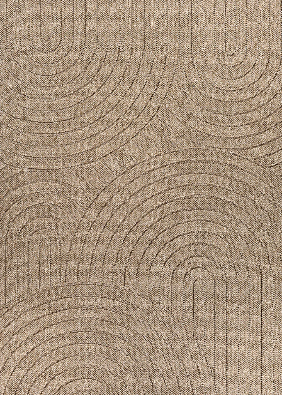 Tapis Kos extérieur moderne arc, Nature, 200 x 280 cm
