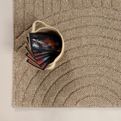 Tapis Kos extérieur moderne arc, Nature, 200 x 280 cm