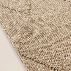 Tapis Kos extérieur moderne losange, Nature, 120 x 160 cm