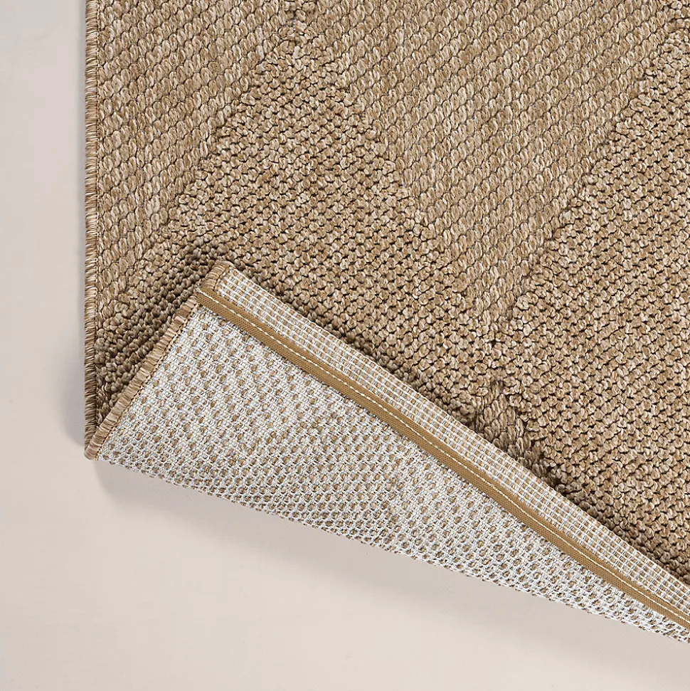 Tapis Kos extérieur moderne losange, Nature, 120 x 160 cm