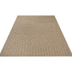 Tapis Kos extérieur moderne arc, Nature, 80 x 250 cm