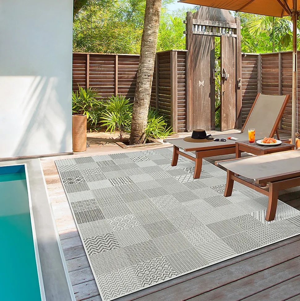 Tapis Lagos extérieur géométrique, Multi, 160 x 230 cm