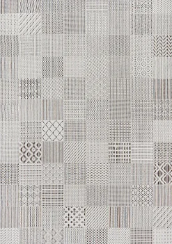 Tapis Lagos extérieur géométrique, Crème, 200 x 290 cm