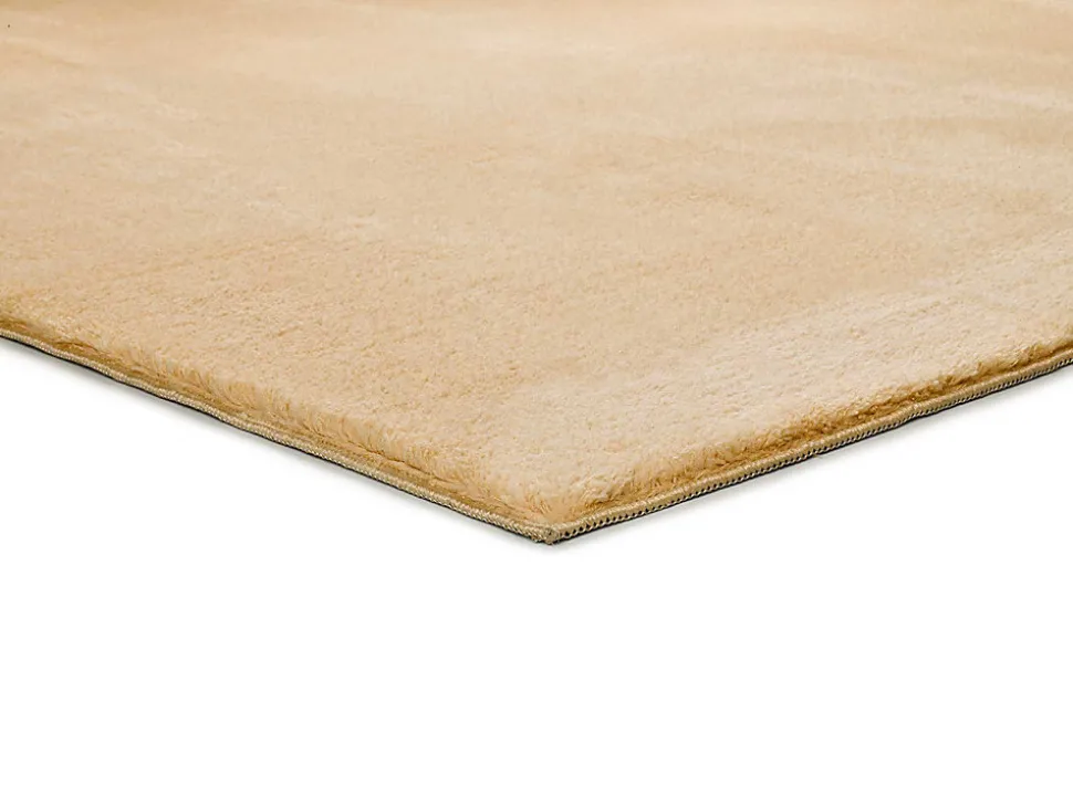 Tapis lavable antidérapant ATTICGO moutarde rectangulaire uni 160x230 cm LOFT