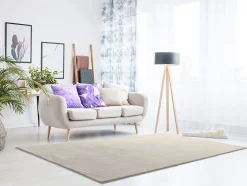 Tapis lavable antidérapant ATTICGO blanc rectangulaire uni 140x200 cm LOFT