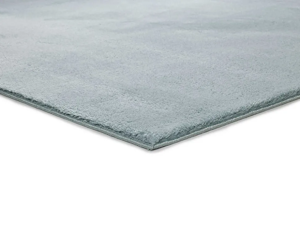 Tapis lavable antidérapant ATTICGO bleu rectangulaire uni 140x200 cm LOFT