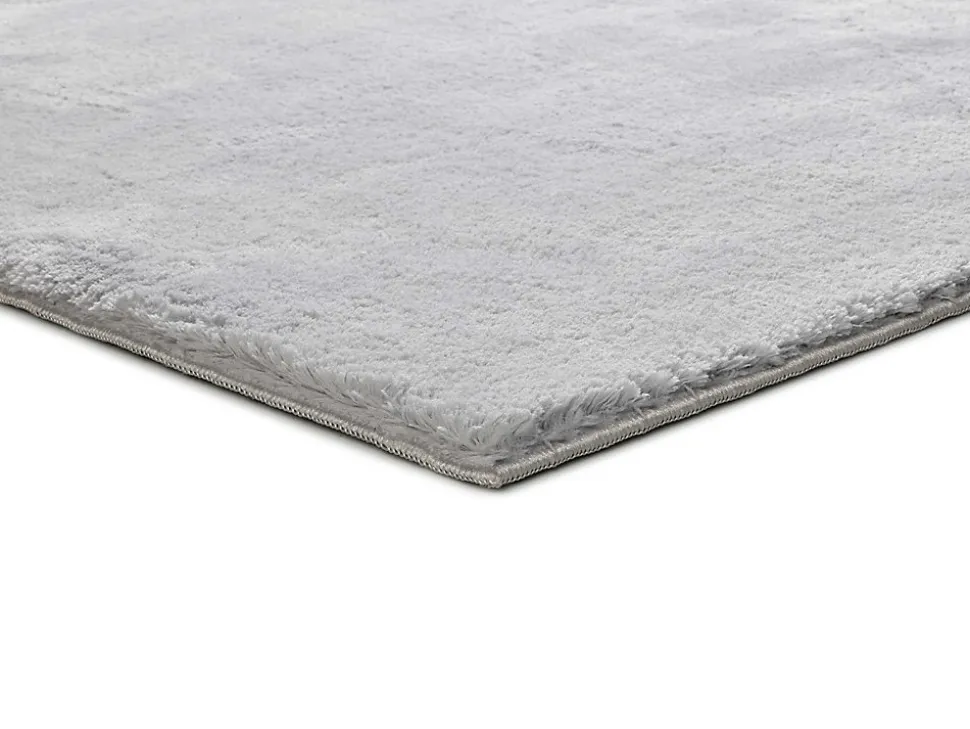 Tapis lavable antidérapant ATTICGO argent rectangulaire uni 80x150 cm LOFT