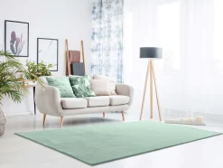 Tapis lavable antidérapant ATTICGO vert rectangulaire uni 200x290 cm LOFT