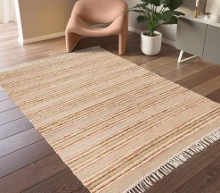 Tapis Leela à franges tissées L.230 x l.160 cm Balta