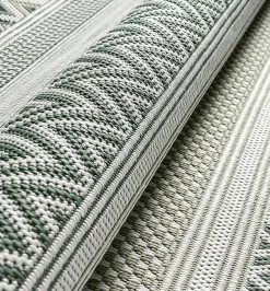 Tapis Machka extérieur diamant, Vert, 160 cm Rond