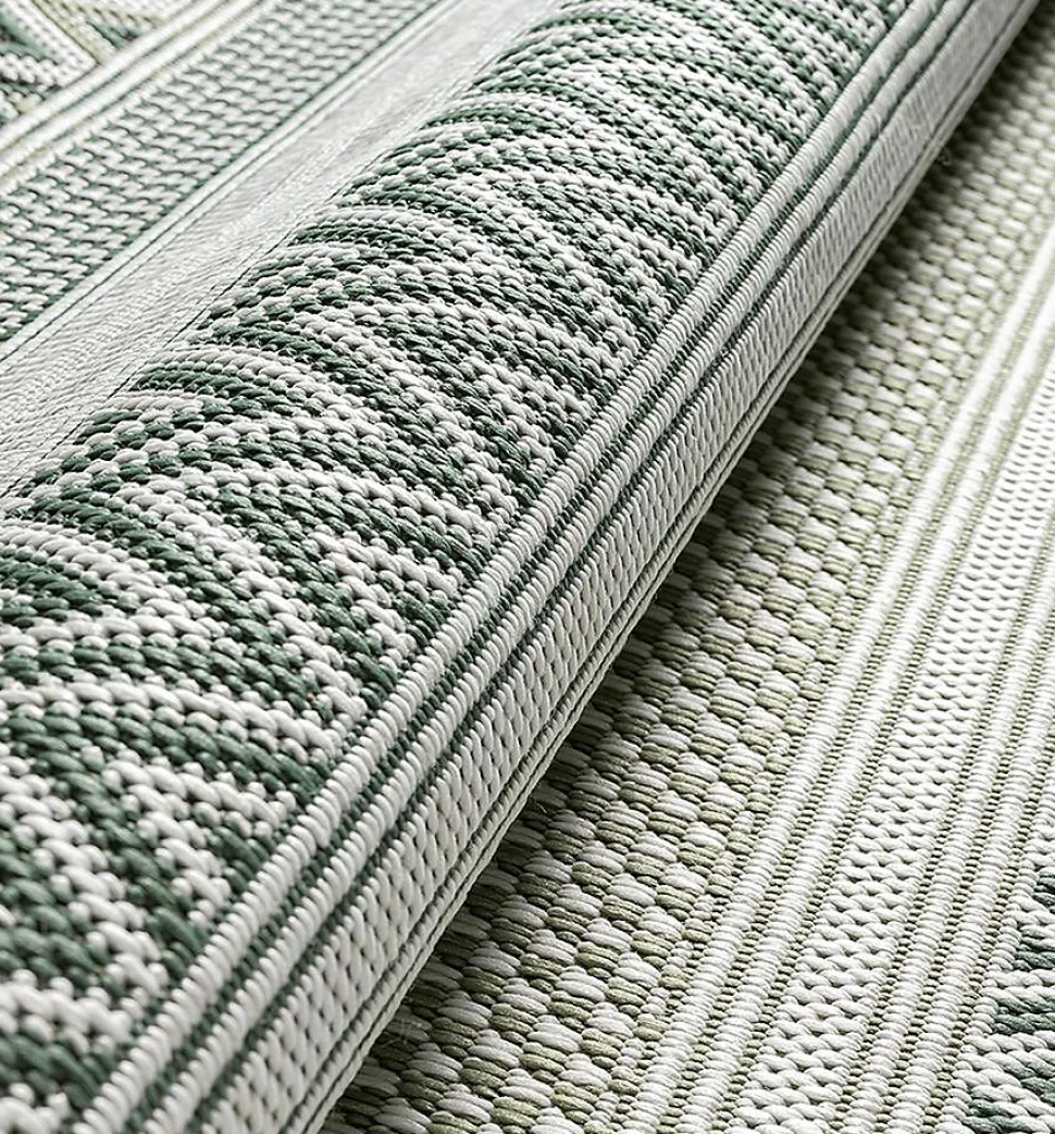 Tapis Machka extérieur diamant, Vert, 160 cm Rond