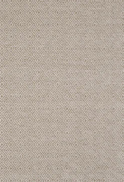 Tapis Maldives extérieur design diamant boho, Marron, 80 x 250 cm