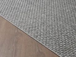 Tapis Maldives extérieur design boho, Gris, 140 x 200 cm