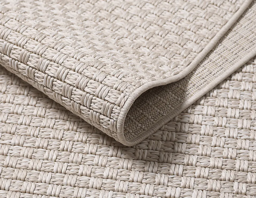 Tapis Maldives extérieur design boho, Beige, 80 x 150 cm