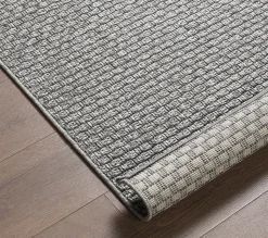 Tapis Maldives extérieur design boho, Gris, 240 x 340 cm