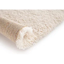 Tapis Manzo GoodHome blanc L.90 x l.60 cm