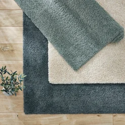 Tapis Manzo GoodHome gris L.230 x L.160 cm