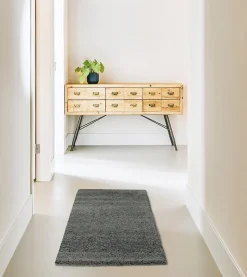 Tapis Manzo gris GoodHome L.90 x L.60 cm