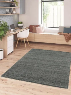 Tapis Manzo gris GoodHome L.170 x L.120 cm