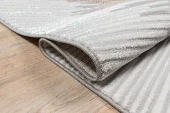 Tapis Mila brillant, abstrait design, Gris, 160 x 230 cm