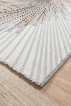 Tapis Mila brillant, abstrait design, Gris, 160 x 230 cm